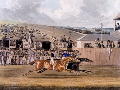 Derby Day at Epsom, 1828 by James Pollard